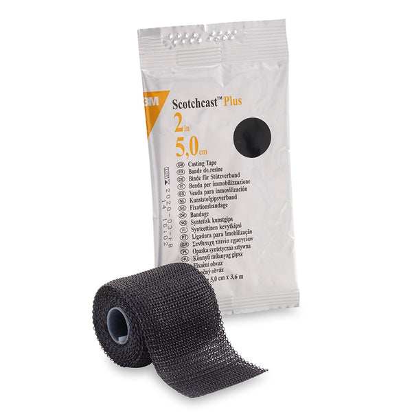 Cast Tape 3M Scotchcast Plus 2 Inch X 12 Foot Fiberglass / Resin Black