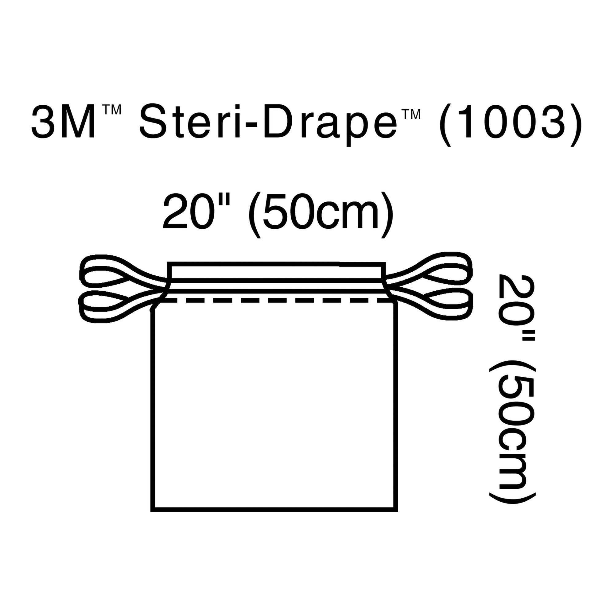 Surgical Drape 3M Steri Drape Isolation Drape 20 W X 20 L Inch Sterile