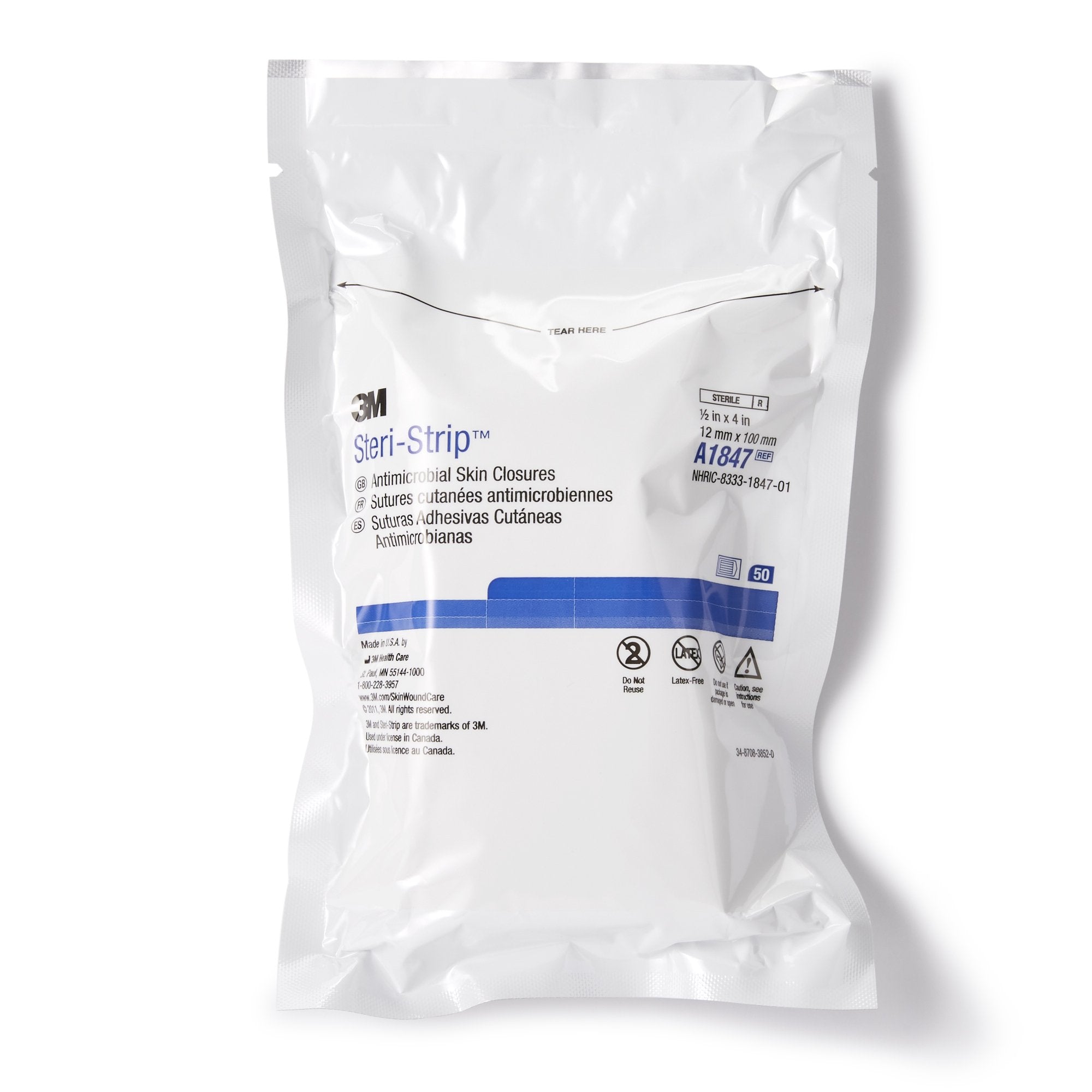 3m steri strip antimicrobial skin closure strip steri strip antimicrobial antimicrobial skin closure strip mk127107bx