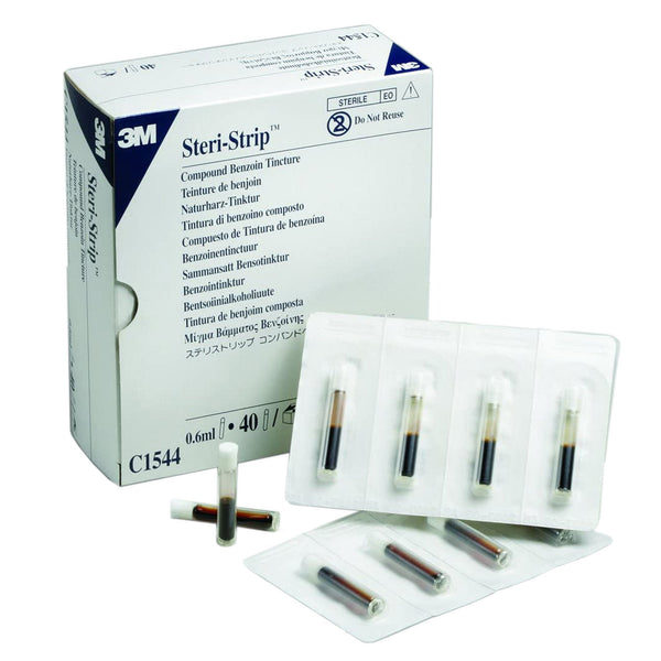 Antiseptic Benzoin Tincture 3M Steri Strip Topical Liquid 0.667 mL Ampule