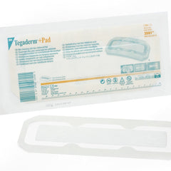 Transparent Film Dressing with Pad 3M Tegaderm + 3 1/2 X 10 Inch Frame Style Delivery Rectangle Sterile