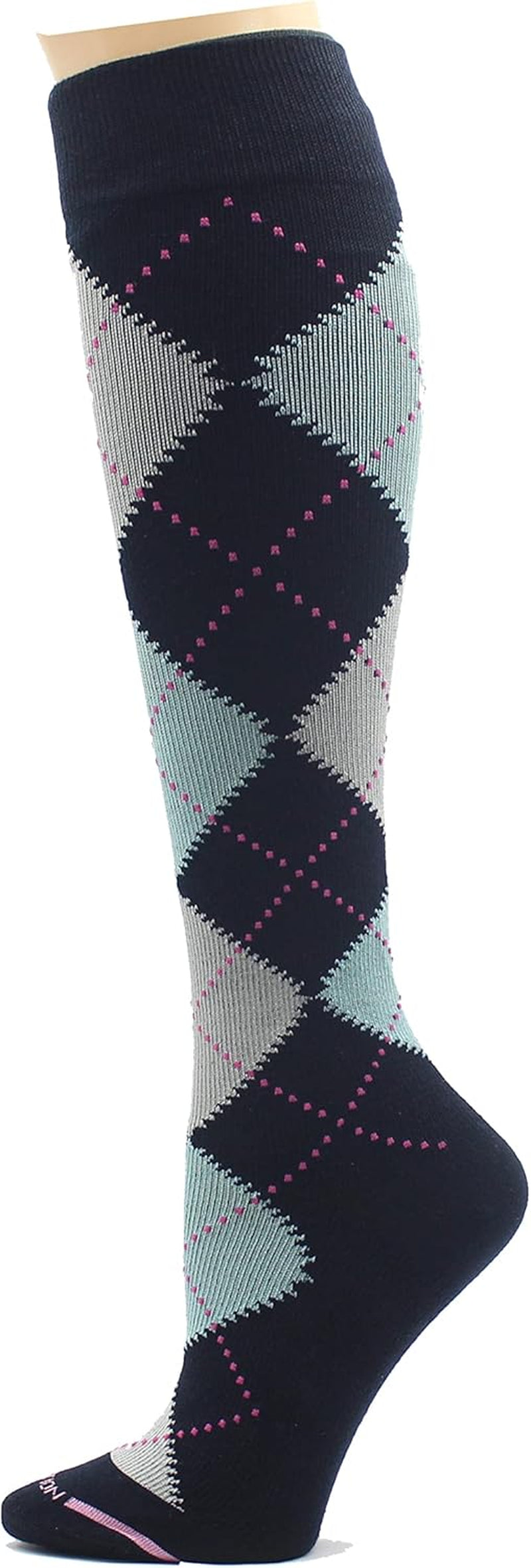 4 Pairs Therapeutic Graduated Compression Women'S Knee Hi Socks