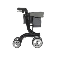 Drive Medical Nitro Rollator –  4-Wheel Walker with Seat & Storage Pouch (300 lb Capacity)