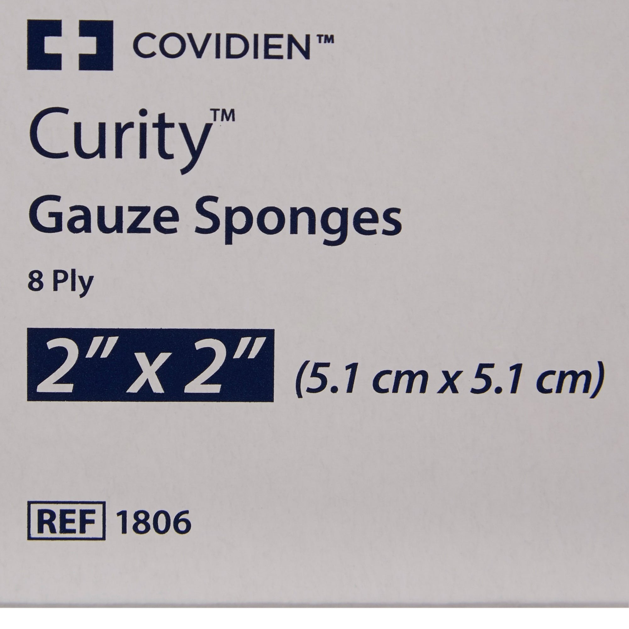 Gauze Sponge Curity 2 X 2 Inch 8-Ply Sterile 2 per Pack, Packaging Type- Case