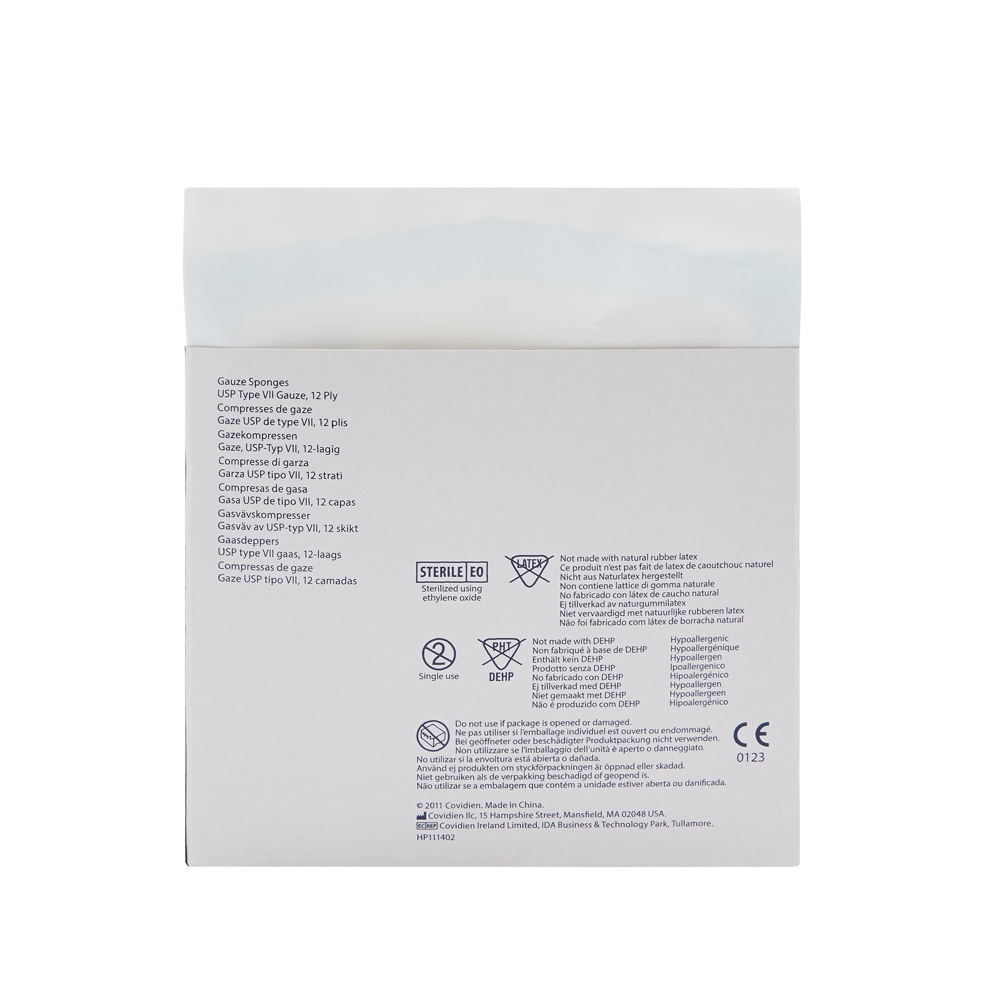 Gauze Sponge Curity 4 X 4 Inch 12-Ply Sterile 2 per Pack, Packaging Type- Case
