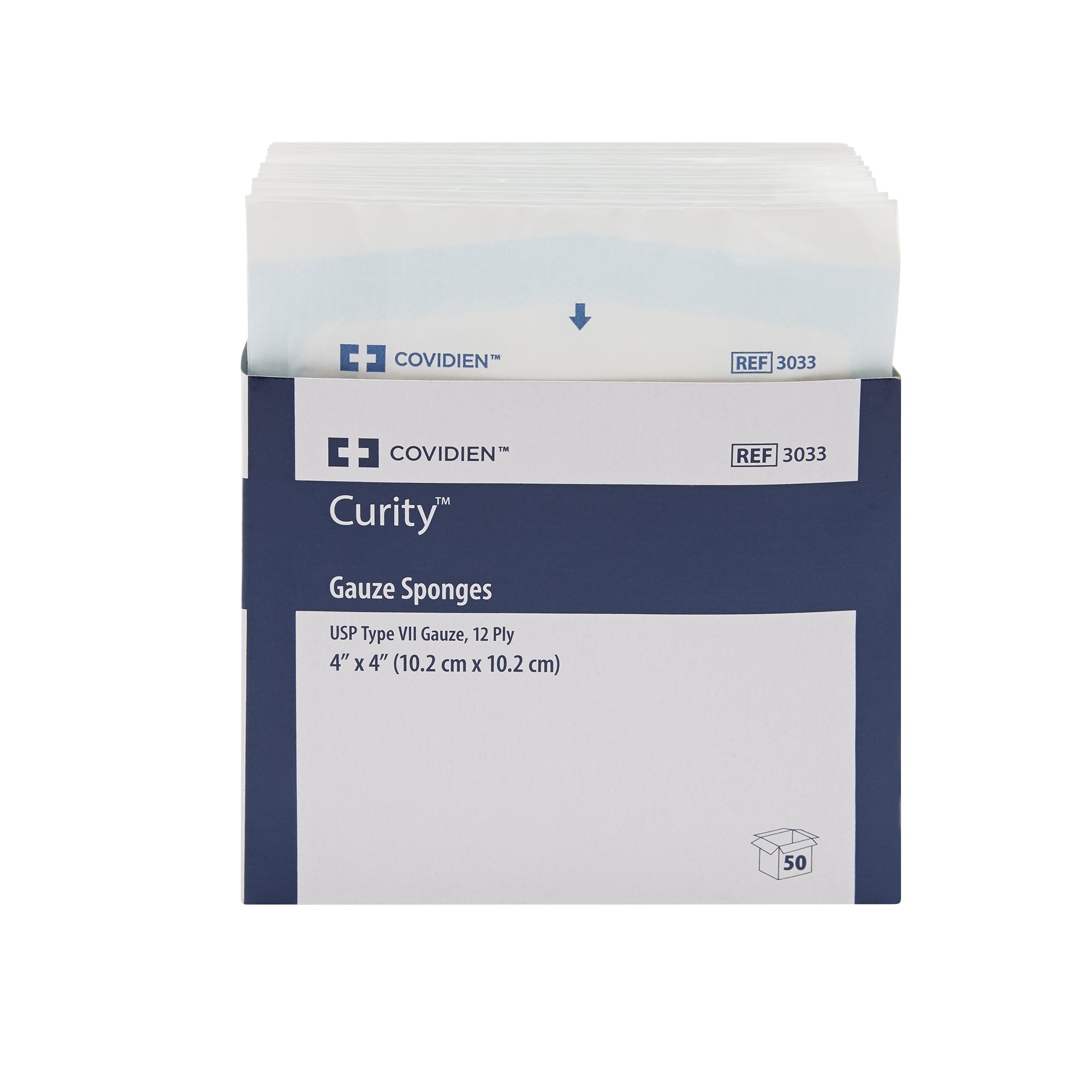 Gauze Sponge Curity 4 X 4 Inch 12-Ply Sterile 2 per Pack, Packaging Type- Case