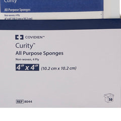 Nonwoven Sponge Curity 4 X 4 Inch 4-Ply Sterile 2 per Pack, Packaging Type- Case