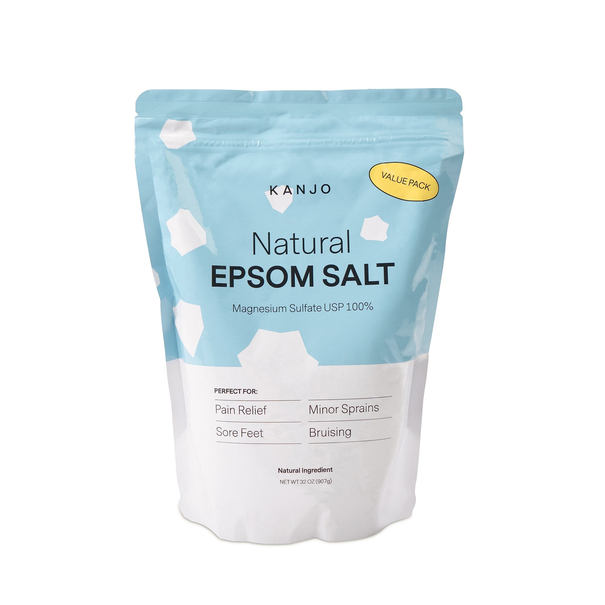 Epsom Salt Magnesium Sulfate USP Kanjo Granules 2 lbs. Pouch