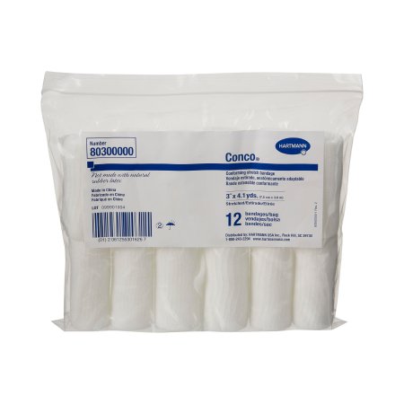 Conforming Bandage Conco 3 Inch X 4-1/10 Yard 1-Ply NonSterile 12 per Pack,Packaging Type- Box