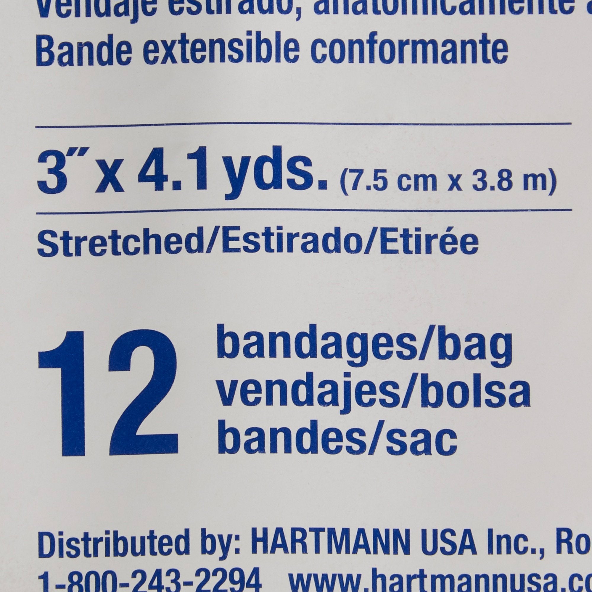 Conforming Bandage Conco 3 Inch X 4-1/10 Yard 1-Ply NonSterile 12 per Pack,Packaging Type- Box