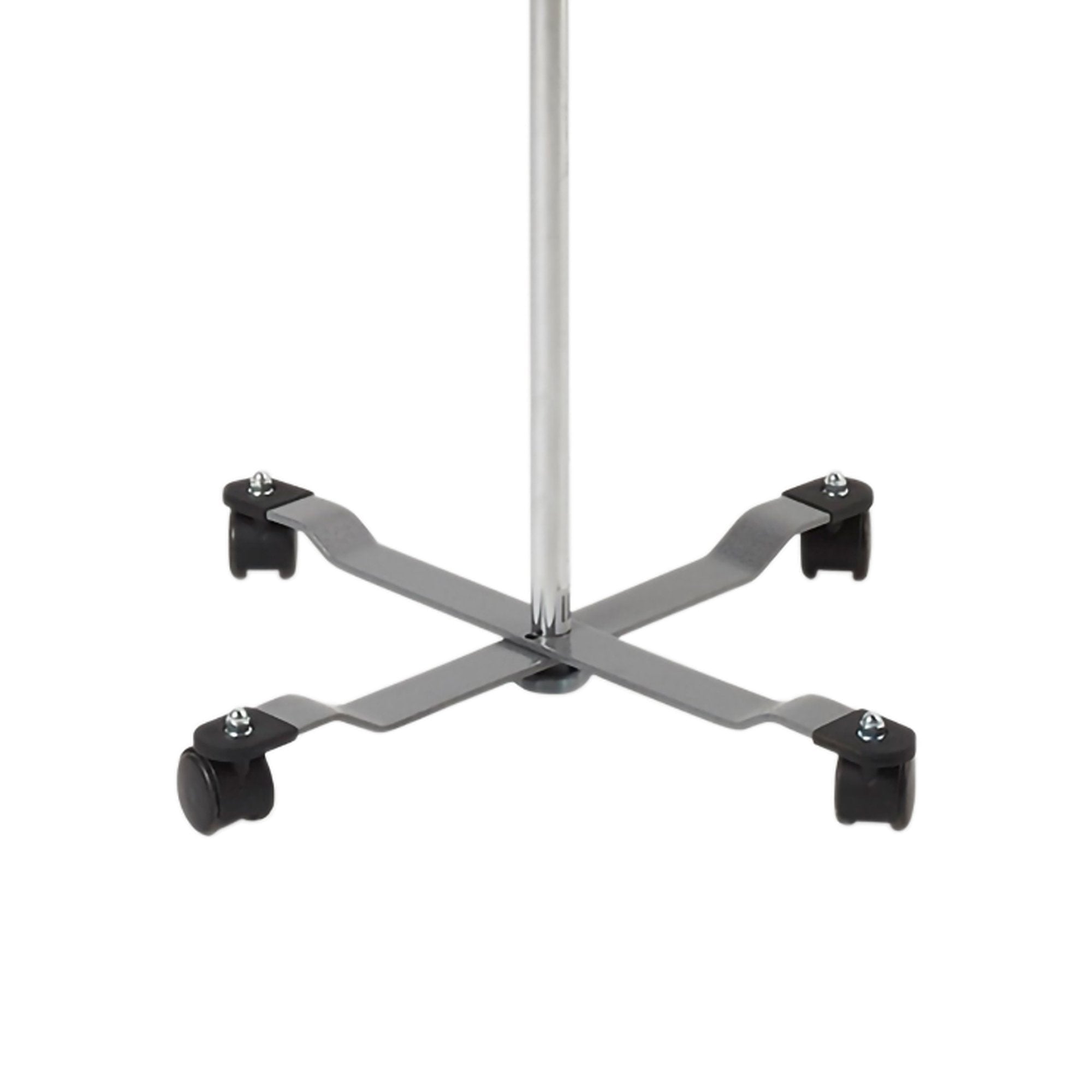 IV Stand Floor Stand 2 Hooks 4 Legs with Casters,Packaging Type- Each
