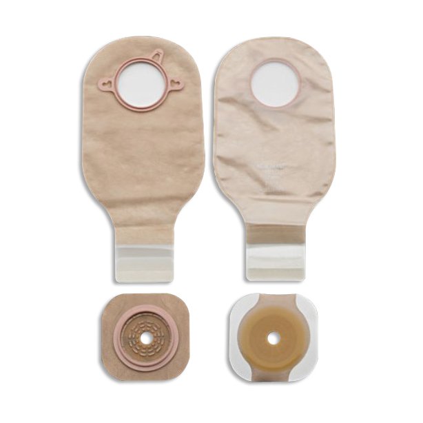 Ileostomy / Colostomy Pouch New Image Two-Piece System 12 Inch Length Flat, Trim To Fit Up to 1-3/4 Inch Stoma Drainable