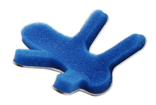 Finger Splint ProCare Adult Large Bendable Prong Closure Left or Right Hand Blue / Silver,Packaging Type- Each