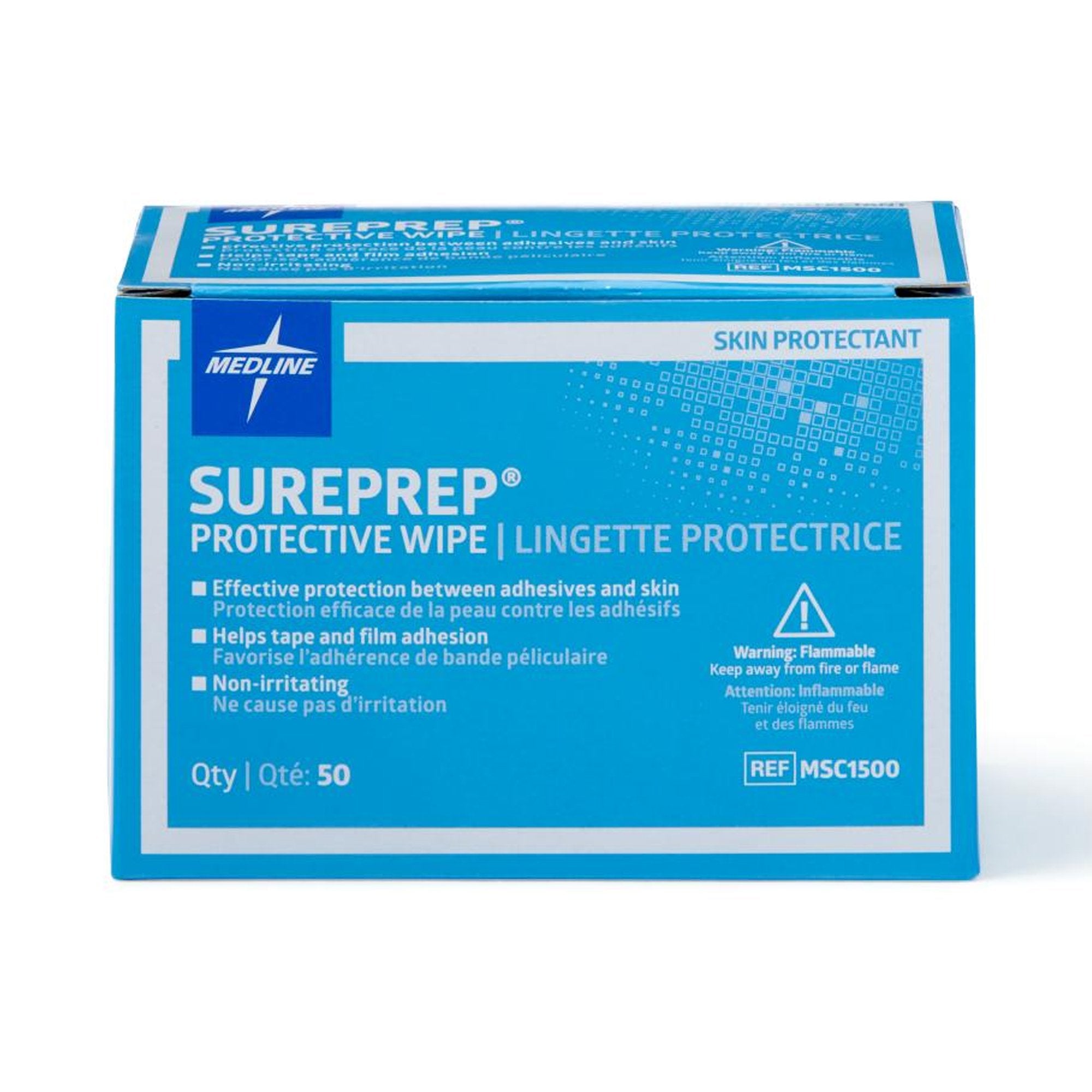 Skin Barrier Wipe Sureprep 40 to 80% Strength Isopropyl Alcohol Individual Packet NonSterile, Packaging Type- Box