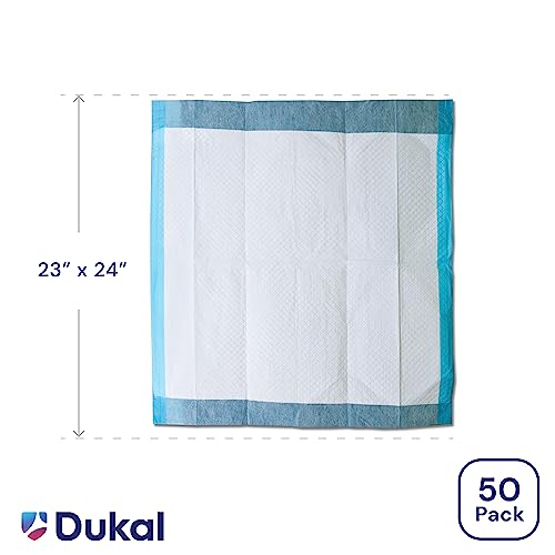 Disposable Underpad DUKAL 23 X 24 Inch Cellulose Light Absorbency, Packaging Type- Box