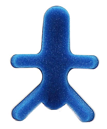 Finger Splint ProCare Adult Large Bendable Prong Closure Left or Right Hand Blue / Silver,Packaging Type- Each