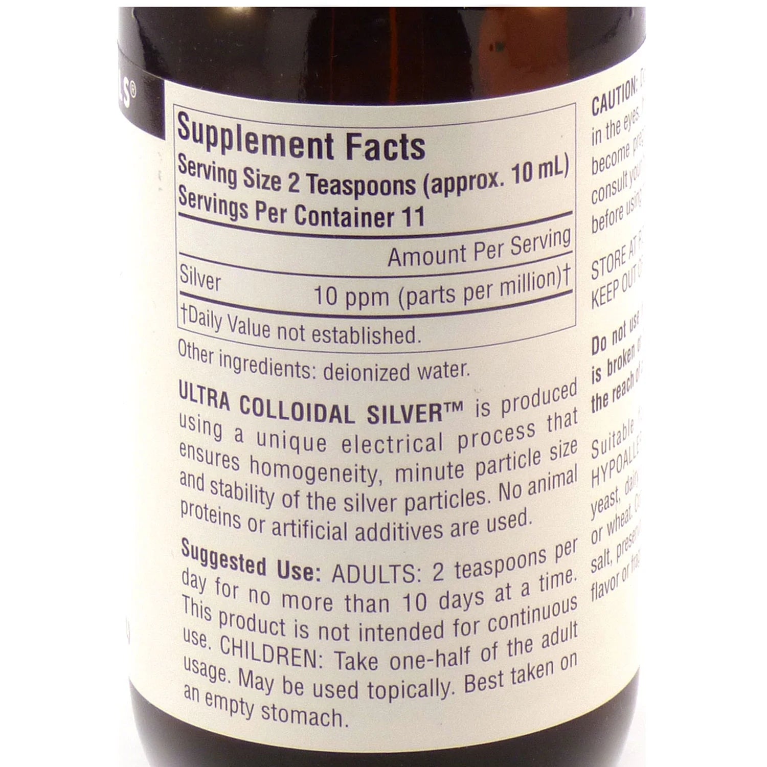 Ultra Colloidal Silver 10 Ppm by  4 Fluid Ounces