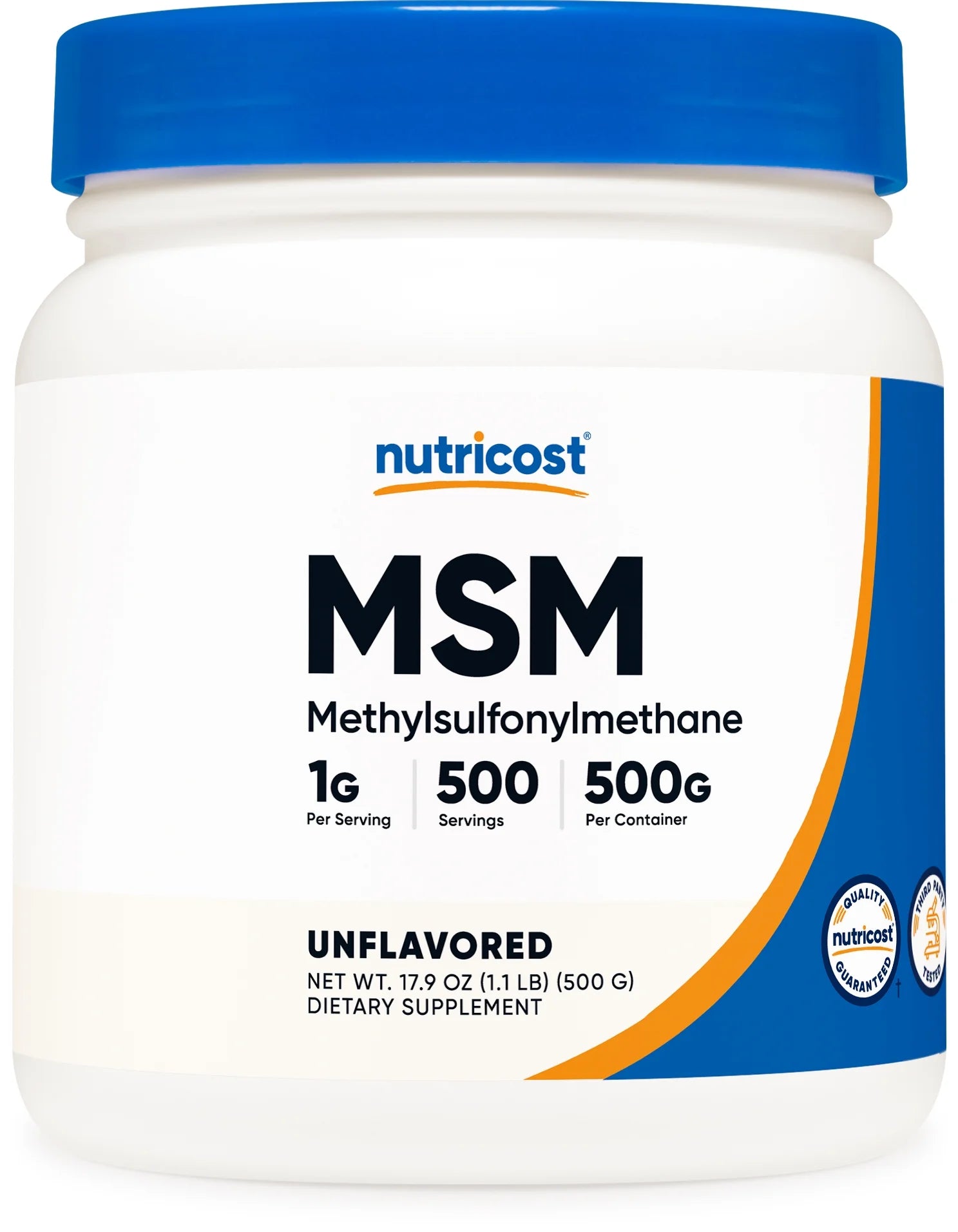 MSM Powder 500 Grams (Methylsulfonylmethane) - Non-Gmo Supplement