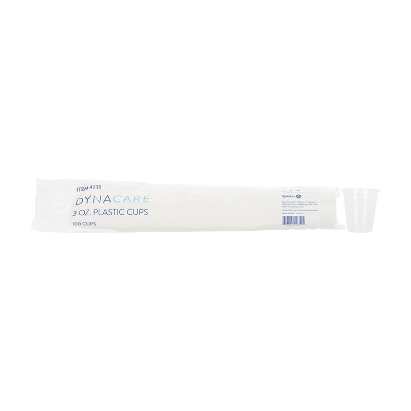 dynarex clear drinking cups