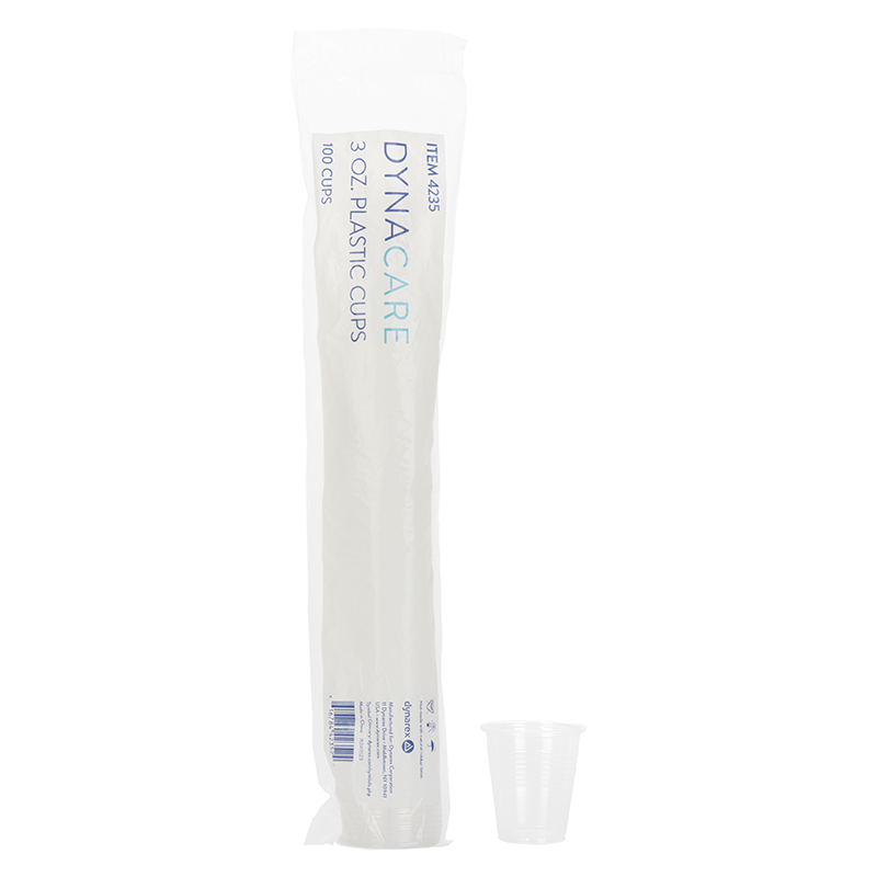 dynarex clear drinking cups