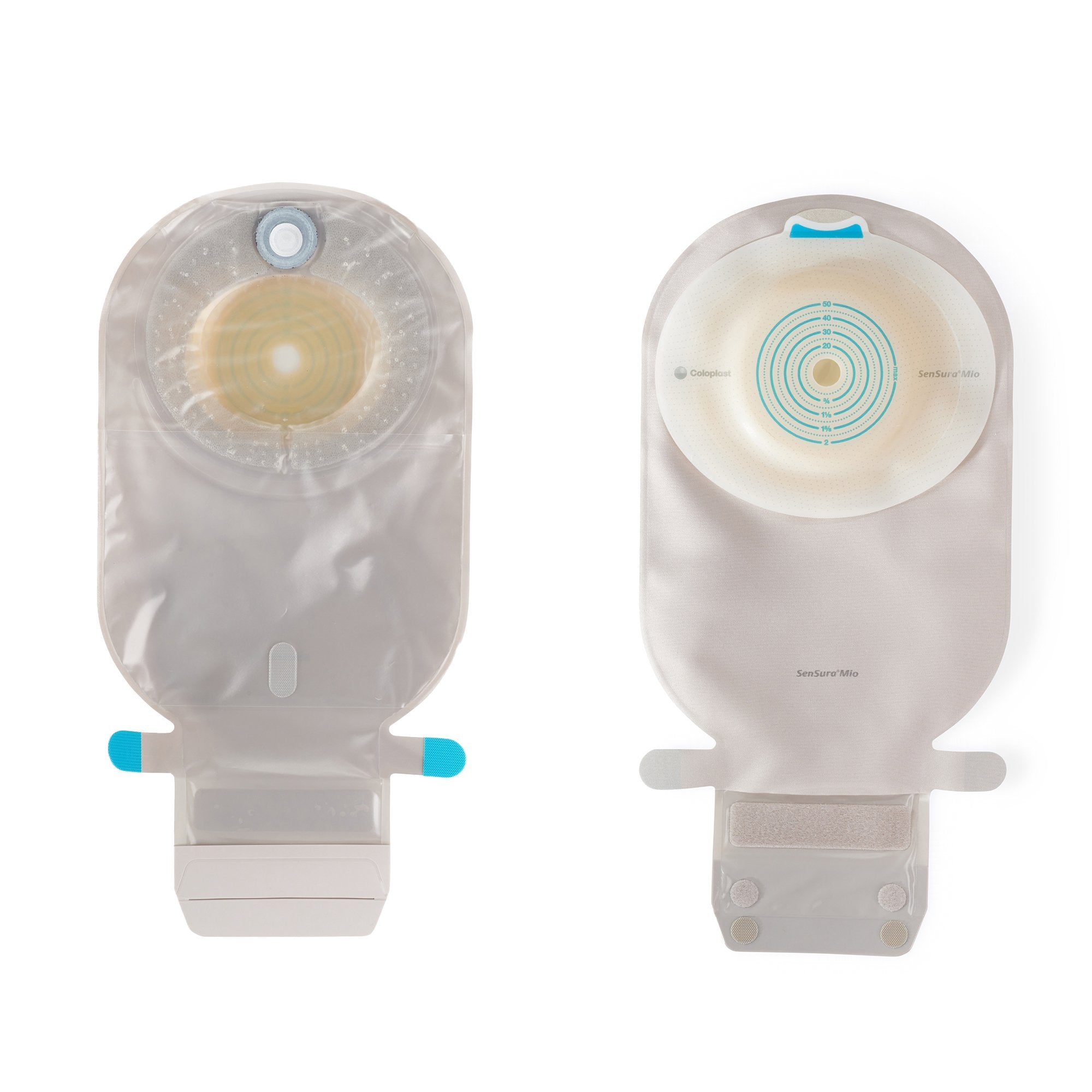 Ostomy Pouch SenSura Mio Convex One-Piece System 11 Inch Length, Maxi Convex Light, Pre-Cut 13/16 Inch Stoma Drainable