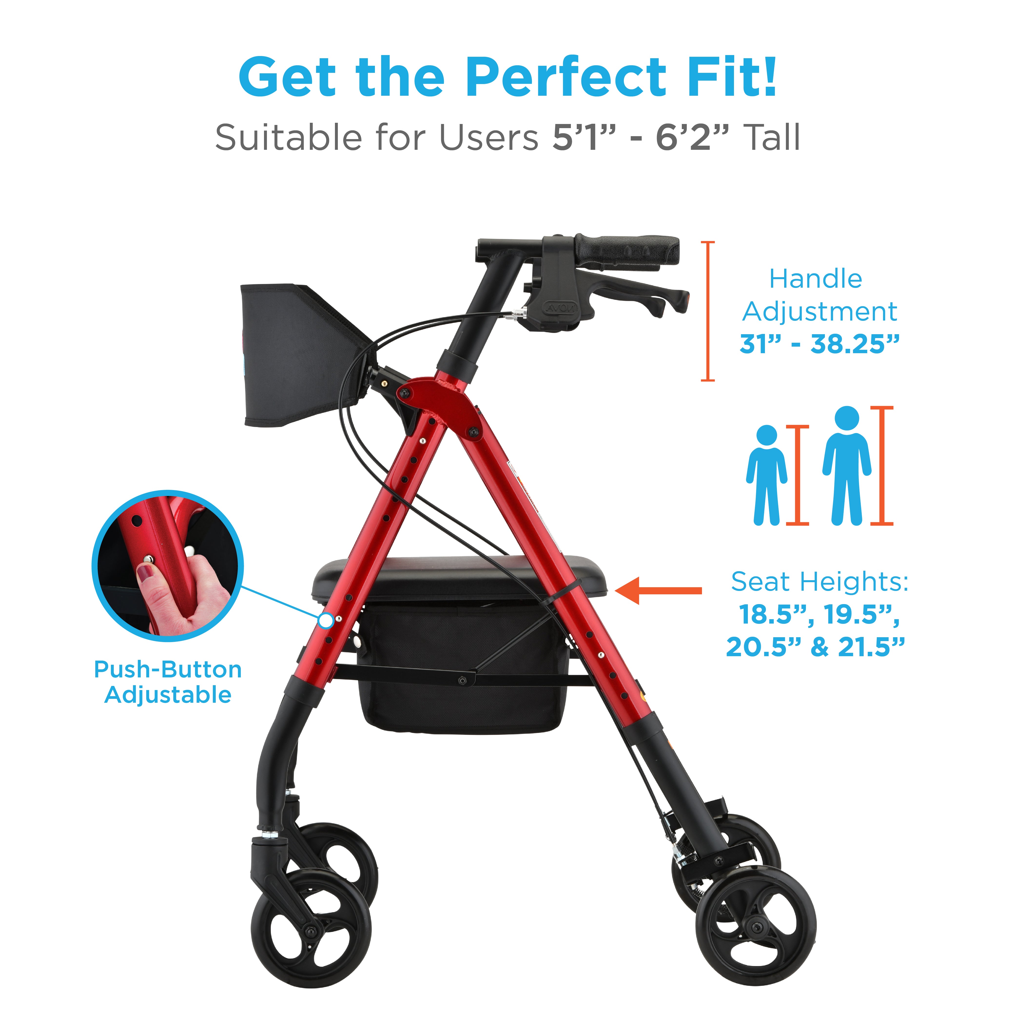 NOVA Aluminium rollator
