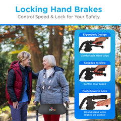 4259BL NOVA BLUE Rolator for Senior