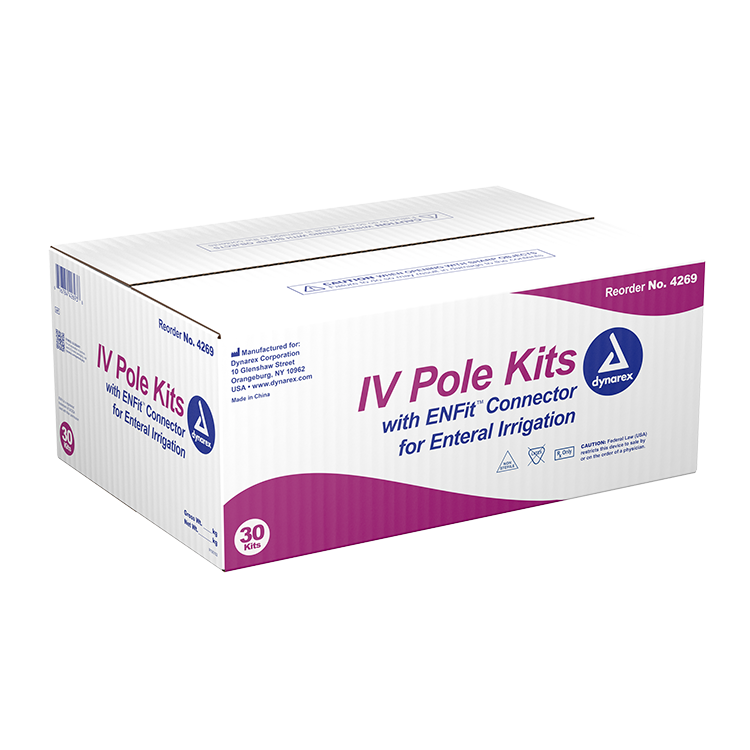 dynarex iv pole kit pack type 30 box per case