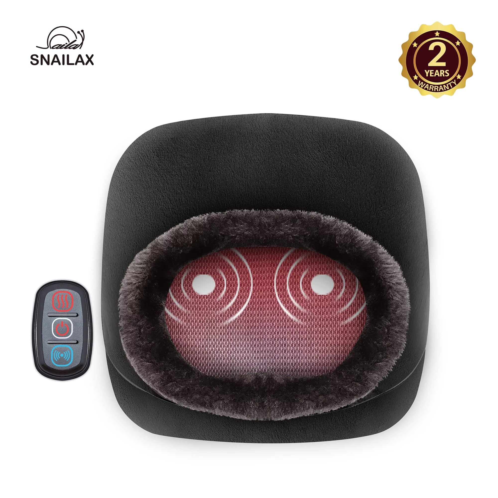 3-In-1 Vibration Foot Warmer& Back Massager with Heat, Kneading Foot Massager Machine