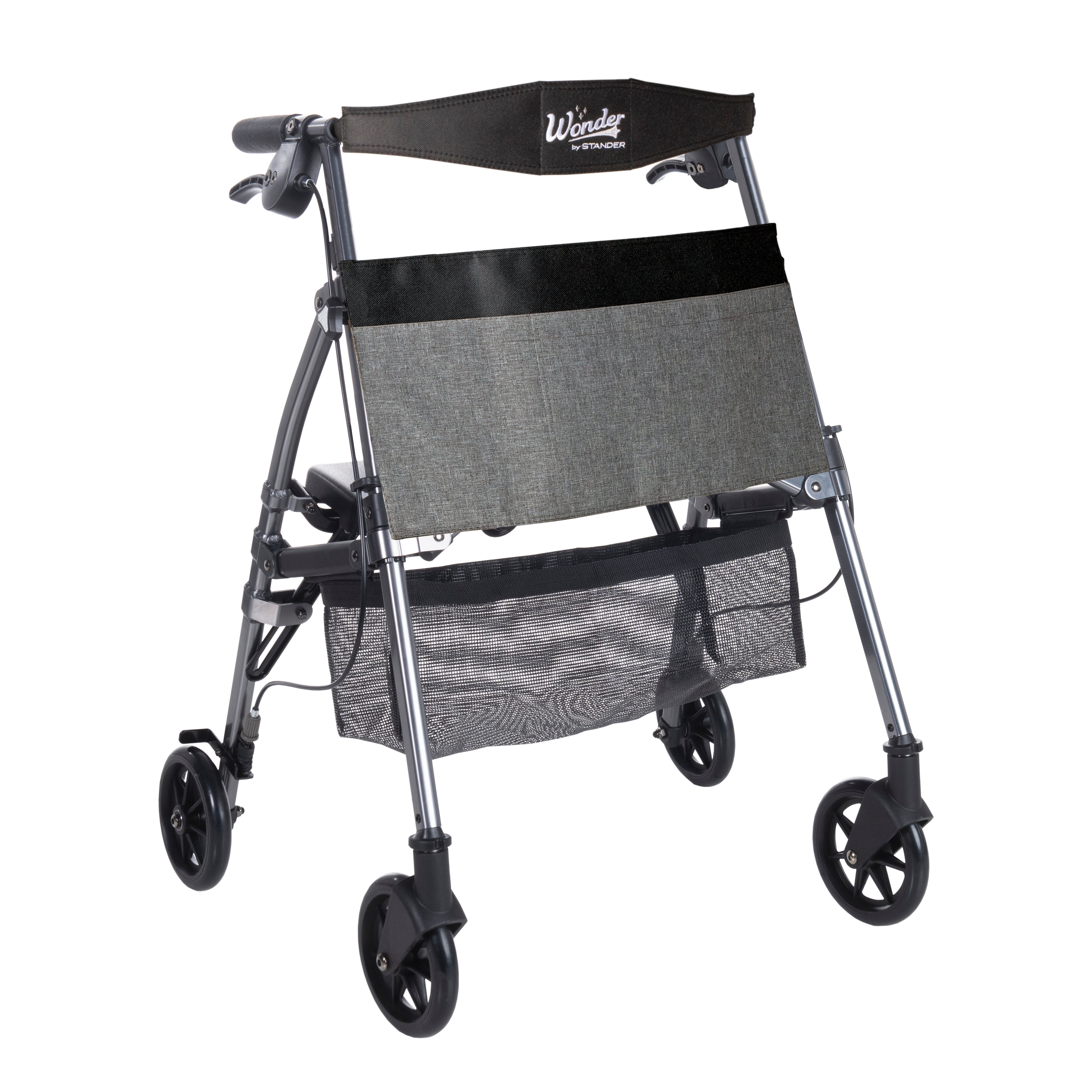Wonder Rollator Plus Micro - Lightweight Mobility Aid with Ergonomic Design for Enhanced Stability and Comfort. Perfect for Seniors and Active Lifestyles!