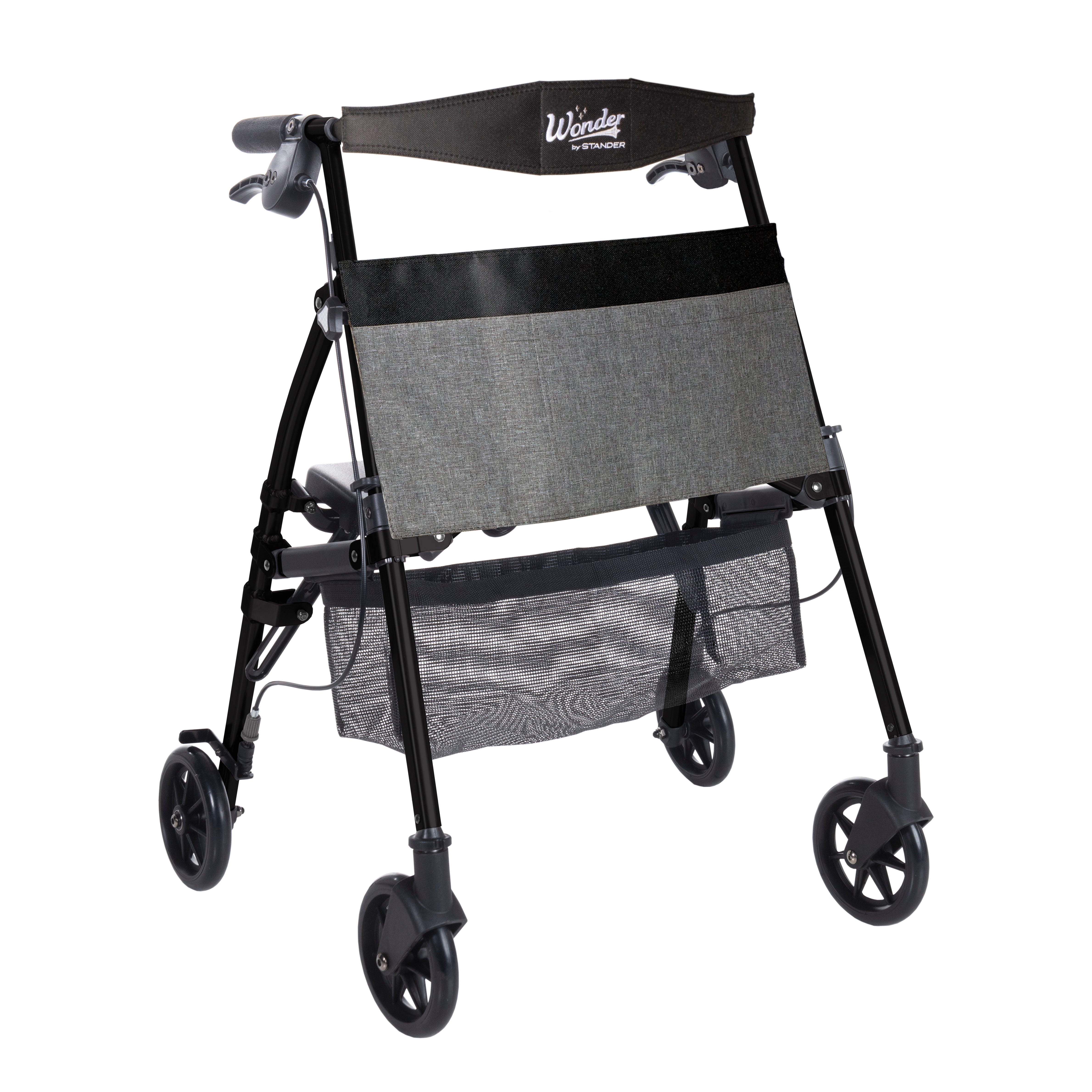 Wonder Rollator Plus Micro - Lightweight Mobility Aid with Ergonomic Design for Enhanced Stability and Comfort. Perfect for Seniors and Active Lifestyles!