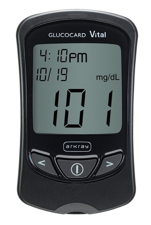Blood Glucose Meter Glucocard Vital 7 Second Results Stores up to 250 Results No Coding Required
