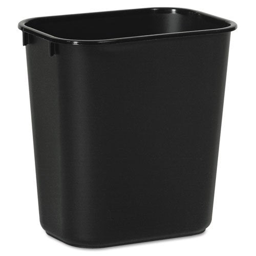 Trash Can Boardwalk 14 Quart / 3.5 gal. Black Plastic Rectangular