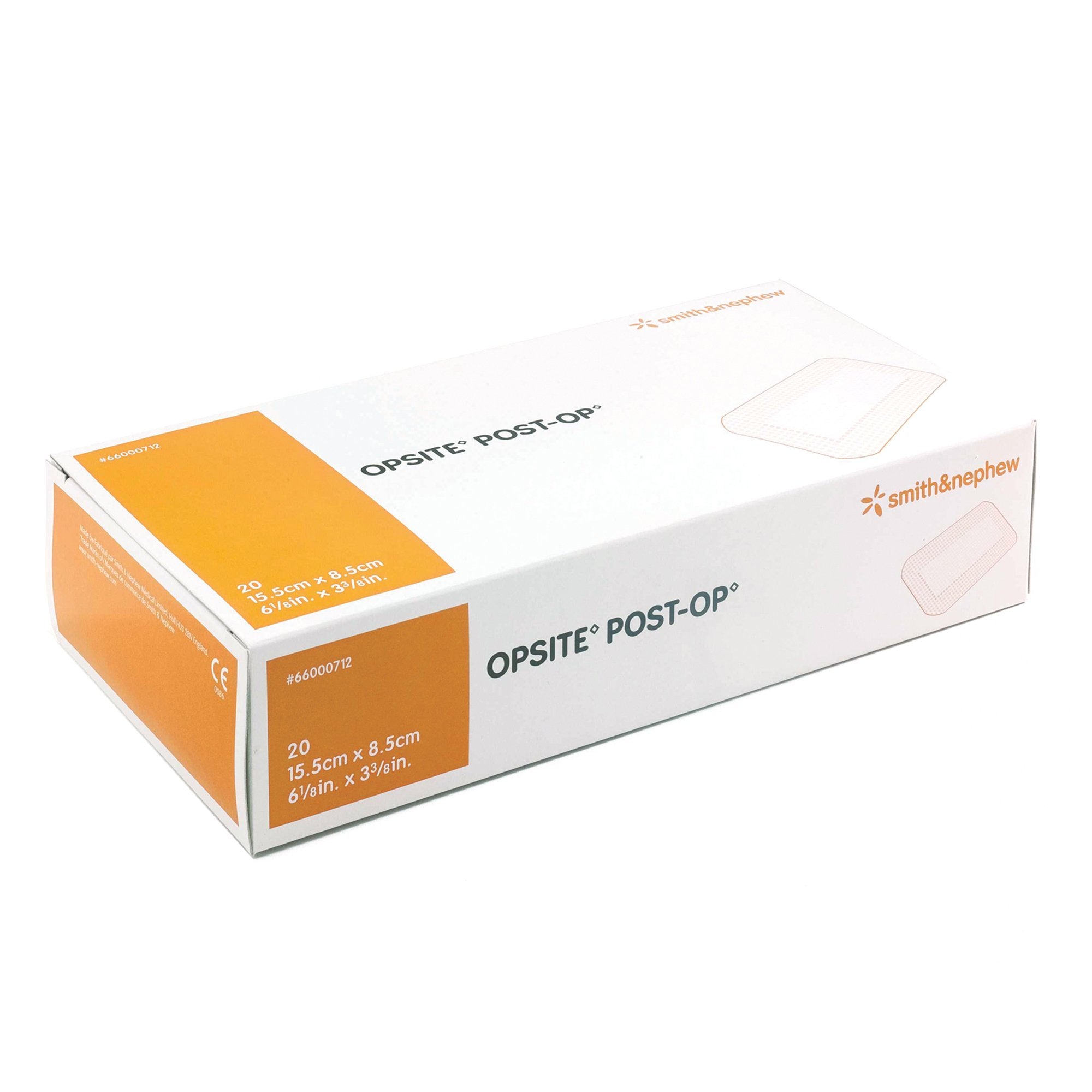 Transparent Film Dressing with Pad OpSite Post Op 3-3/8 X 6-1/8 Inch 3 Tab Delivery Rectangle Sterile,Packaging Type- Box