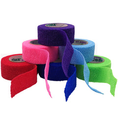 Cohesive Bandage CoFlex 1-1/2 Inch X 5 Yard Self-Adherent Closure Neon Pink / Blue / Purple / Light Blue / Neon Green / Red NonSterile 14 lbs. Tensile Strength, Packaging Type- Case