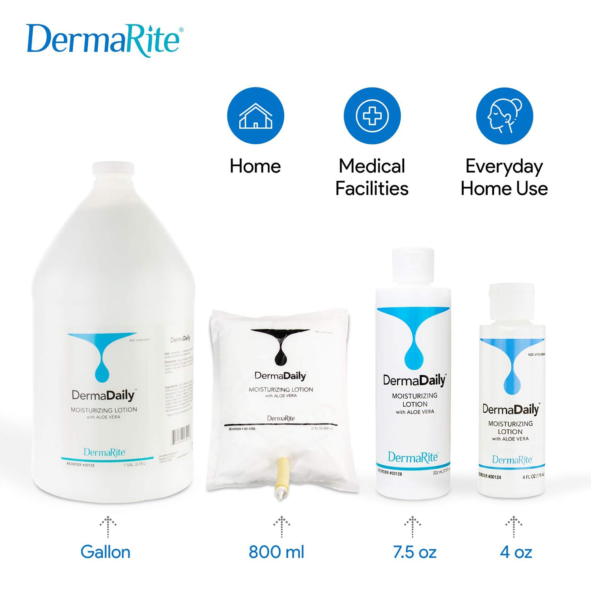 Hand and Body Moisturizer DermaDaily 7.5 oz. Bottle Scented Lotion,Packaging Type- Each