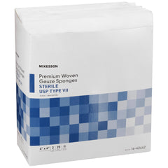 Gauze Sponge McKesson 4 X 4 Inch 12-Ply Sterile 2 per Pack, Packaging Type- Case