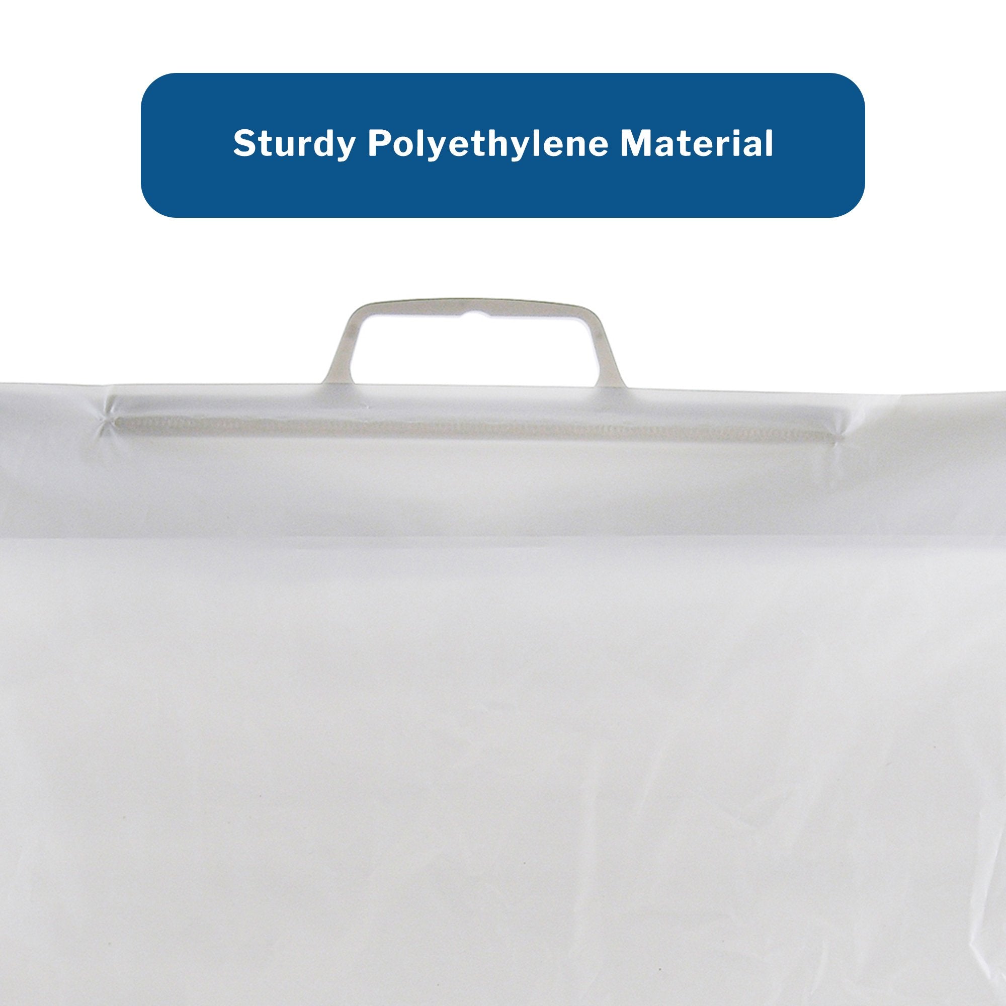 Patient Belongings Bag McKesson 4 X 20 X 20 Inch Polyethylene Snap Closure White, Packaging Type- Case