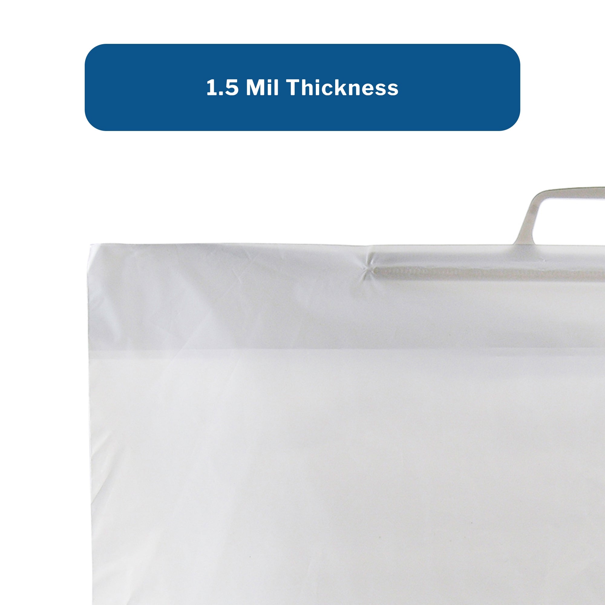 Patient Belongings Bag McKesson 4 X 20 X 20 Inch Polyethylene Snap Closure White, Packaging Type- Each