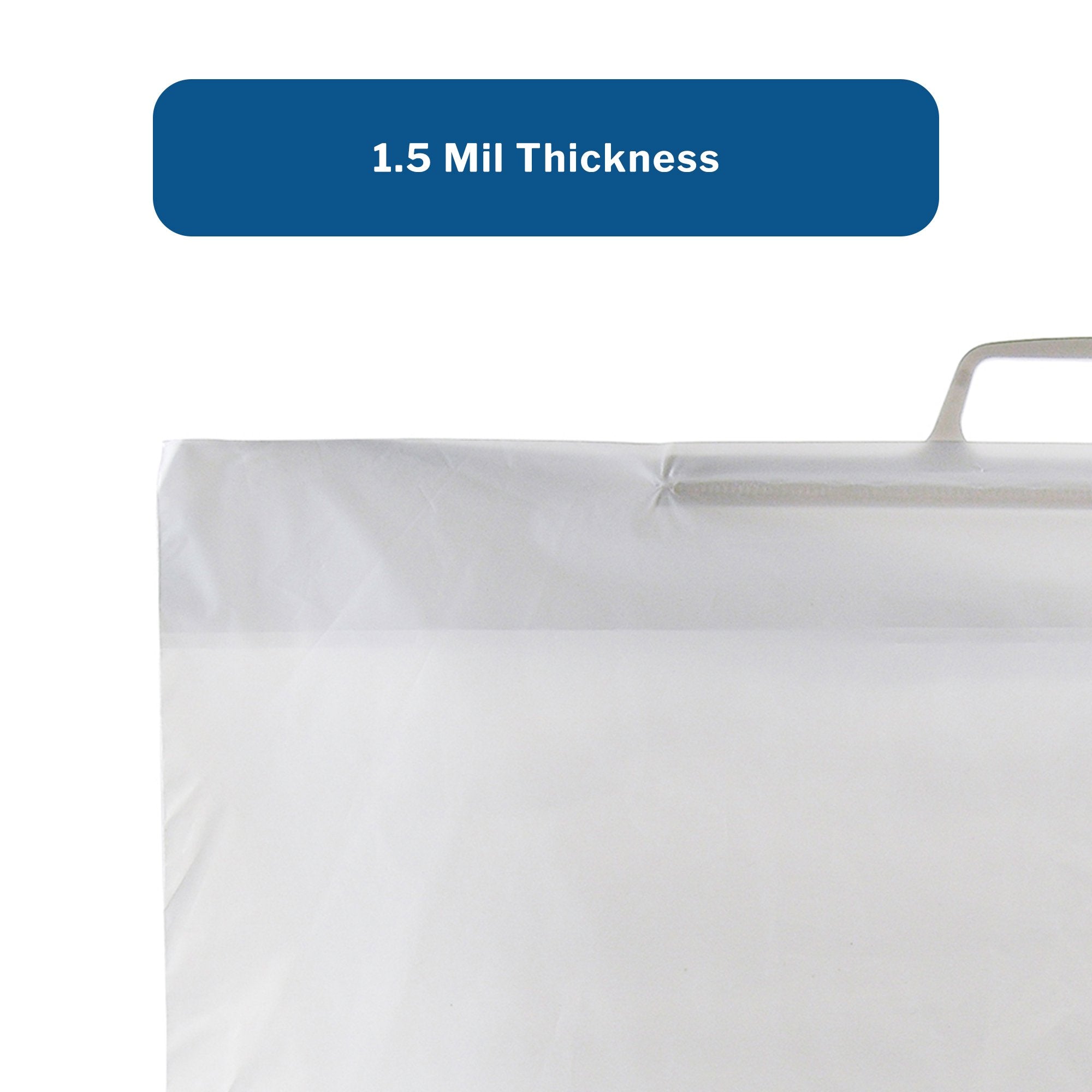 Patient Belongings Bag McKesson 4 X 20 X 20 Inch Polyethylene Snap Closure White, Packaging Type- Case