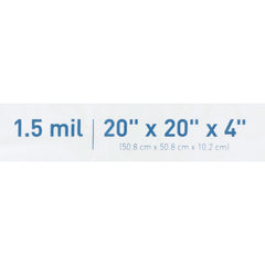 Patient Belongings Bag McKesson 4 X 20 X 20 Inch Polyethylene Snap Closure White, Packaging Type- Case