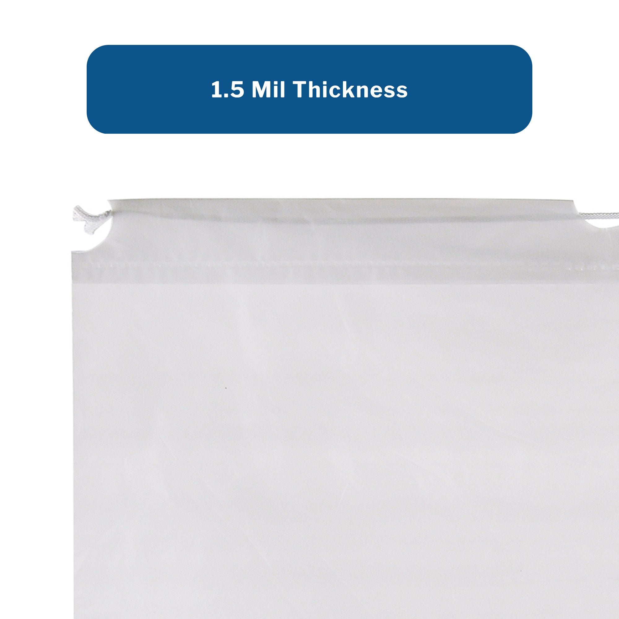 Patient Belongings Bag McKesson 4 X 20 X 20 Inch Polyethylene Drawstring Closure Clear, Packaging Type - Packet