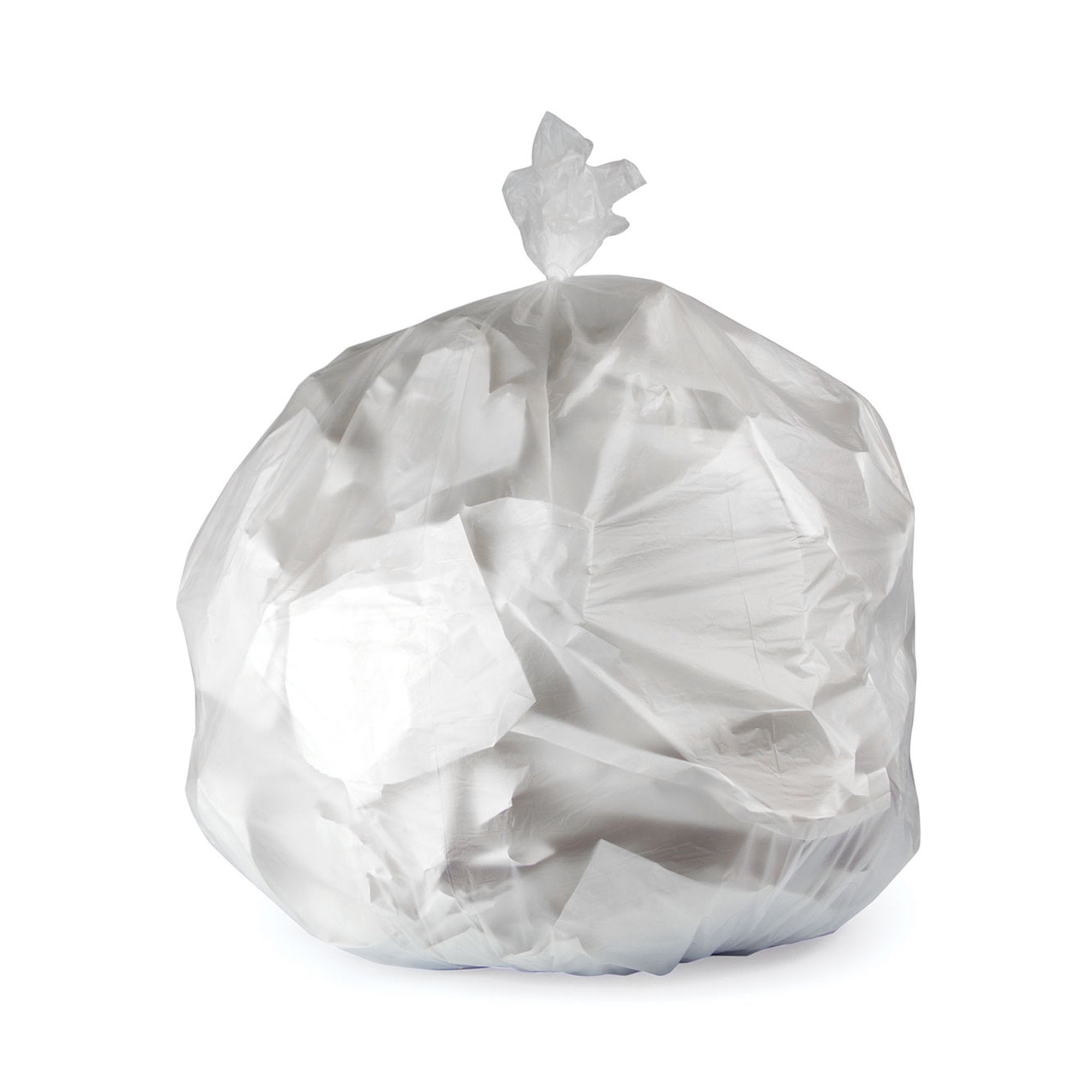 45 gal natural HDPE trash bag
