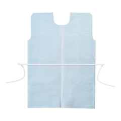 Patient Exam Gown Apex Medium / Large Blue Disposable, Packaging Type- Case