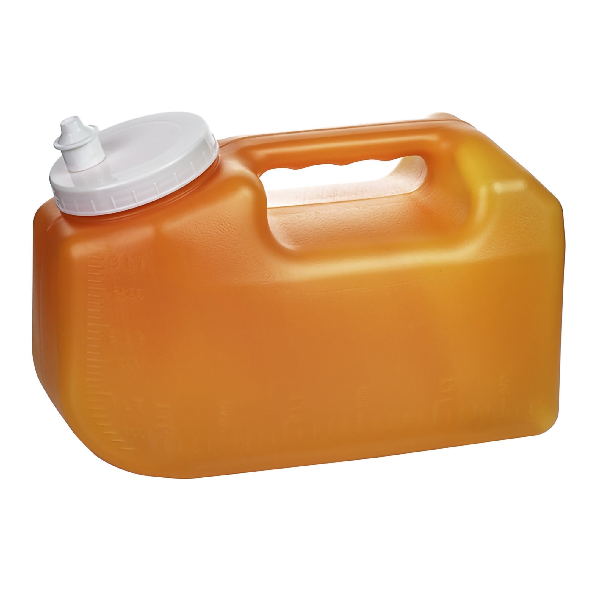 24 Hour Urine Specimen Collection Container Urisafe 4-1/2 X 6-1/4 X 9-5/8 Inch 3,000 mL (101 oz.) Screw Cap Unprinted NonSterile