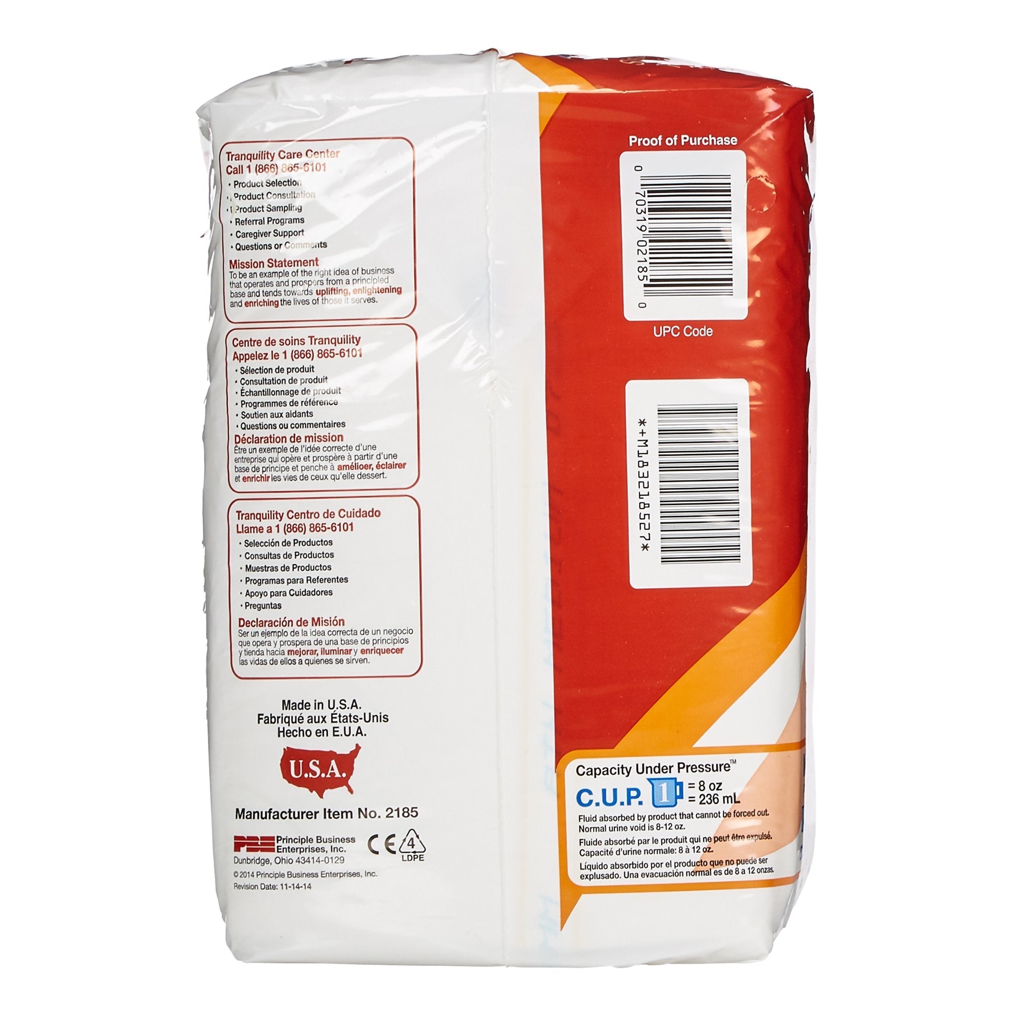 Unisex Adult Incontinence Brief Tranquility ATN Medium Disposable Heavy Absorbency, Packaging Type- Case