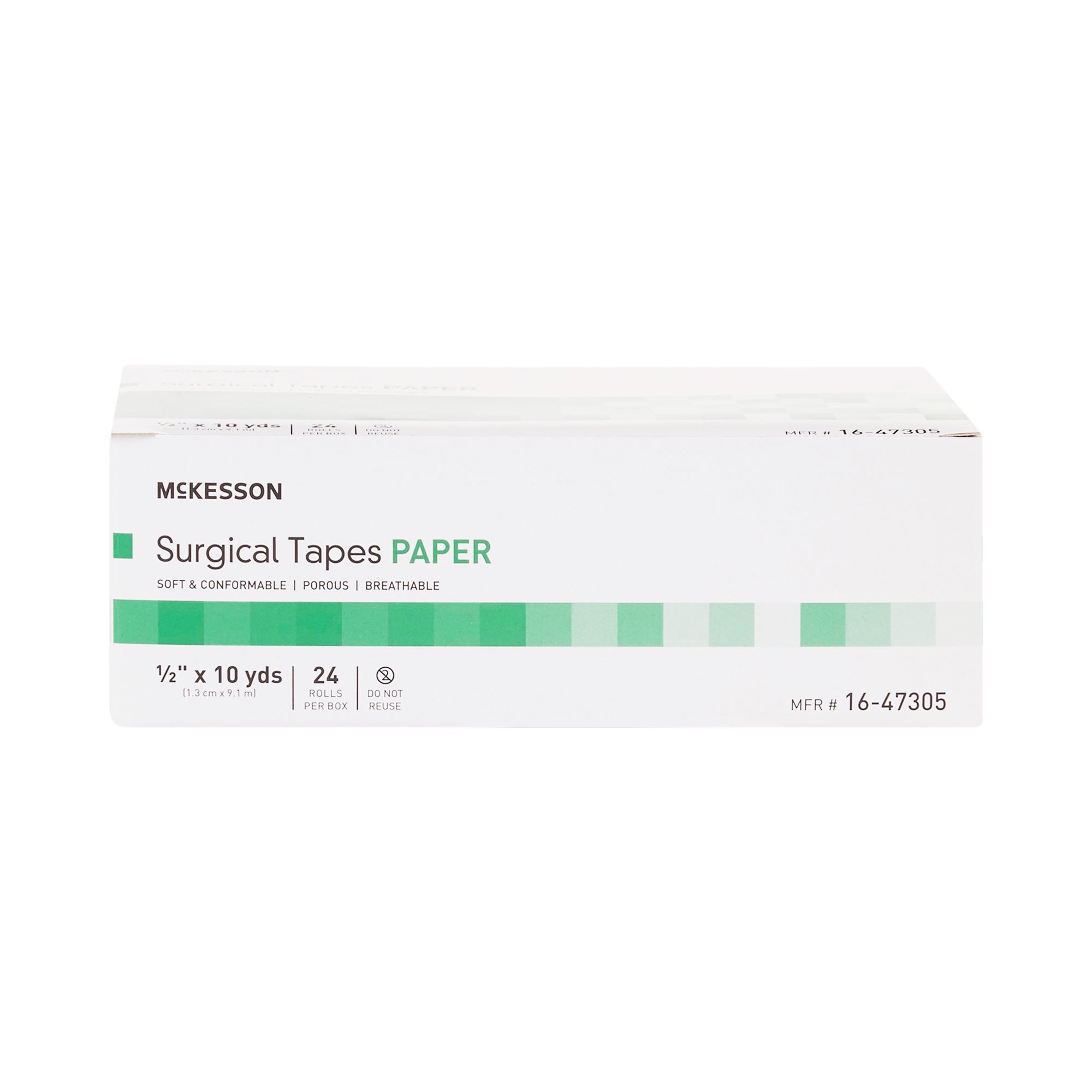 Medical Tape McKesson White 1/2 Inch X 10 Yard Paper NonSterile