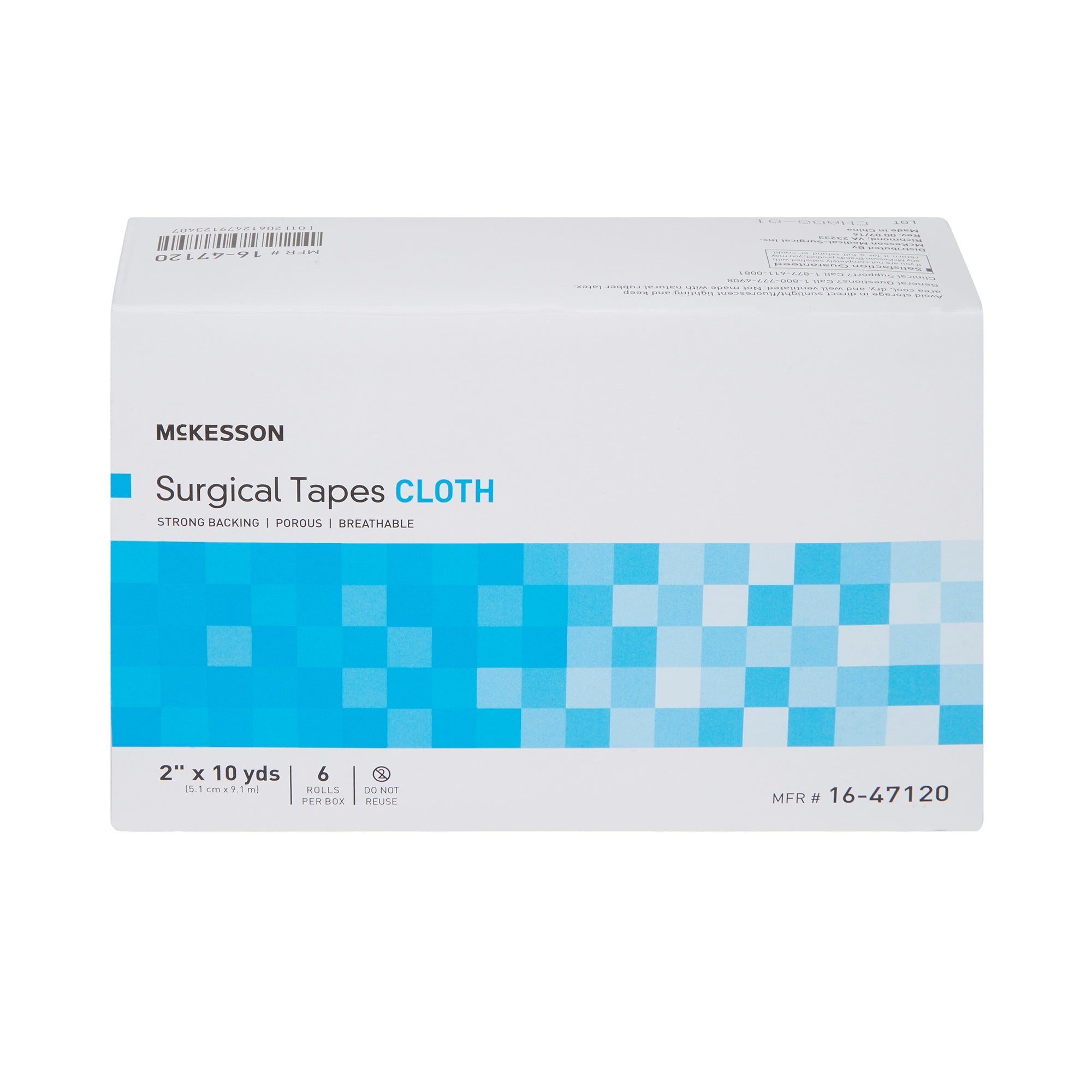 Medical Tape McKesson White 2 Inch X 10 Yard Silk-Like Cloth NonSterile