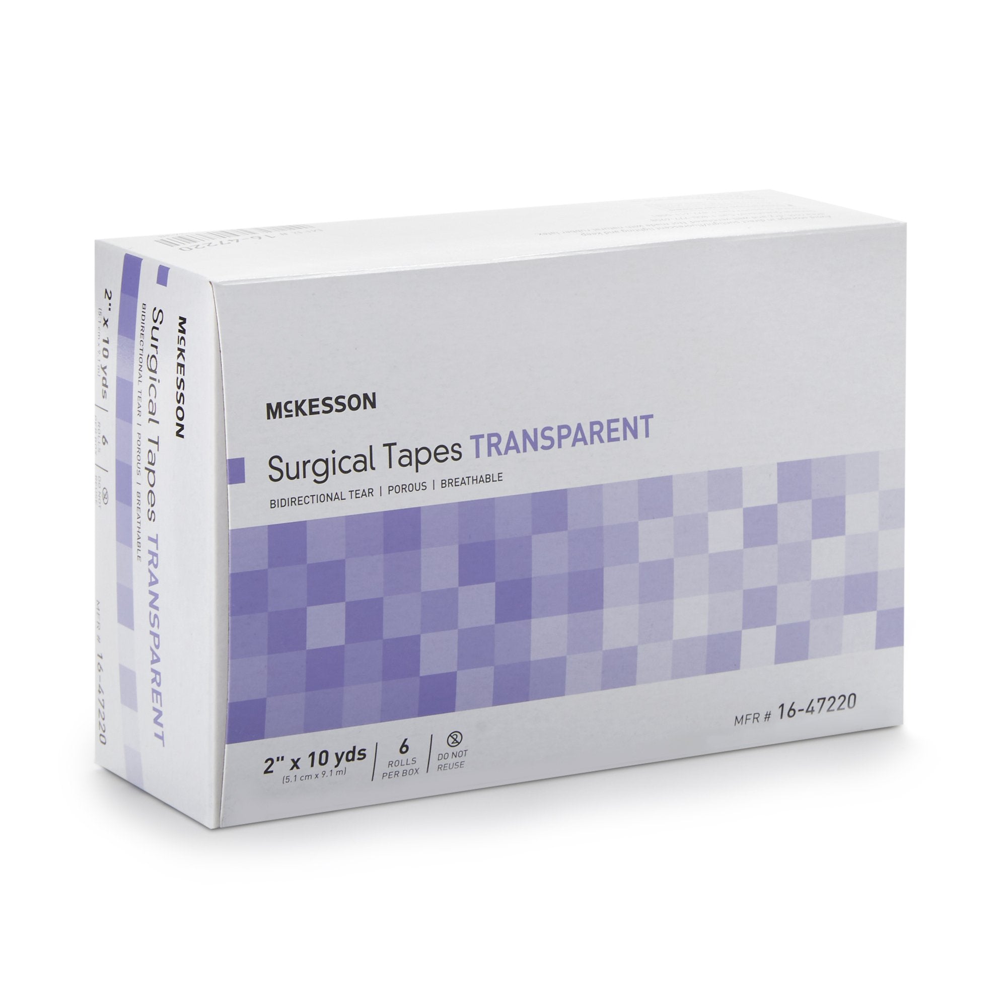 Medical Tape McKesson Transparent 2 Inch X 10 Yard Plastic NonSterile, Packaging Type- Box