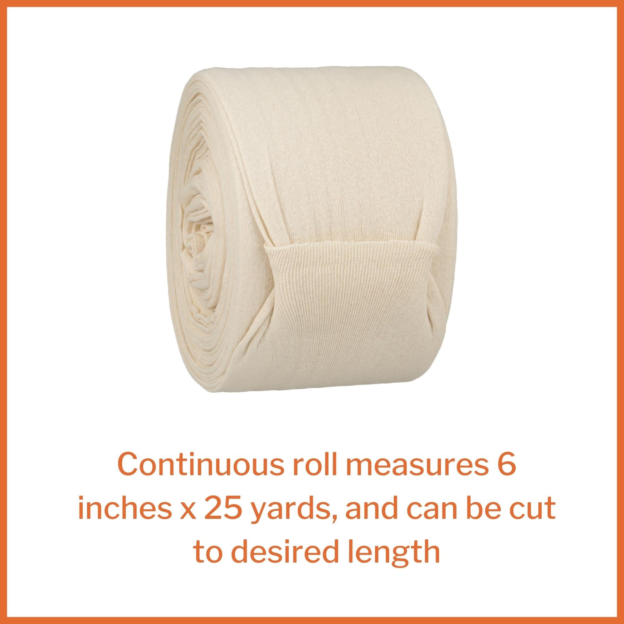 stockinette tubular mckesson 6 inch x 25 yard cotton nonsterile packaging type case